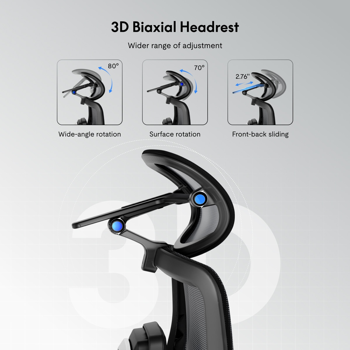 FlexiSpot Ergonomic Office Chair with Footrest|Chair For Back Pain